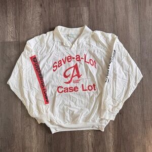 Vintage Save-A-Lot Allwest Foods Pullover Crew — Retro Promo Sweatshirt Style